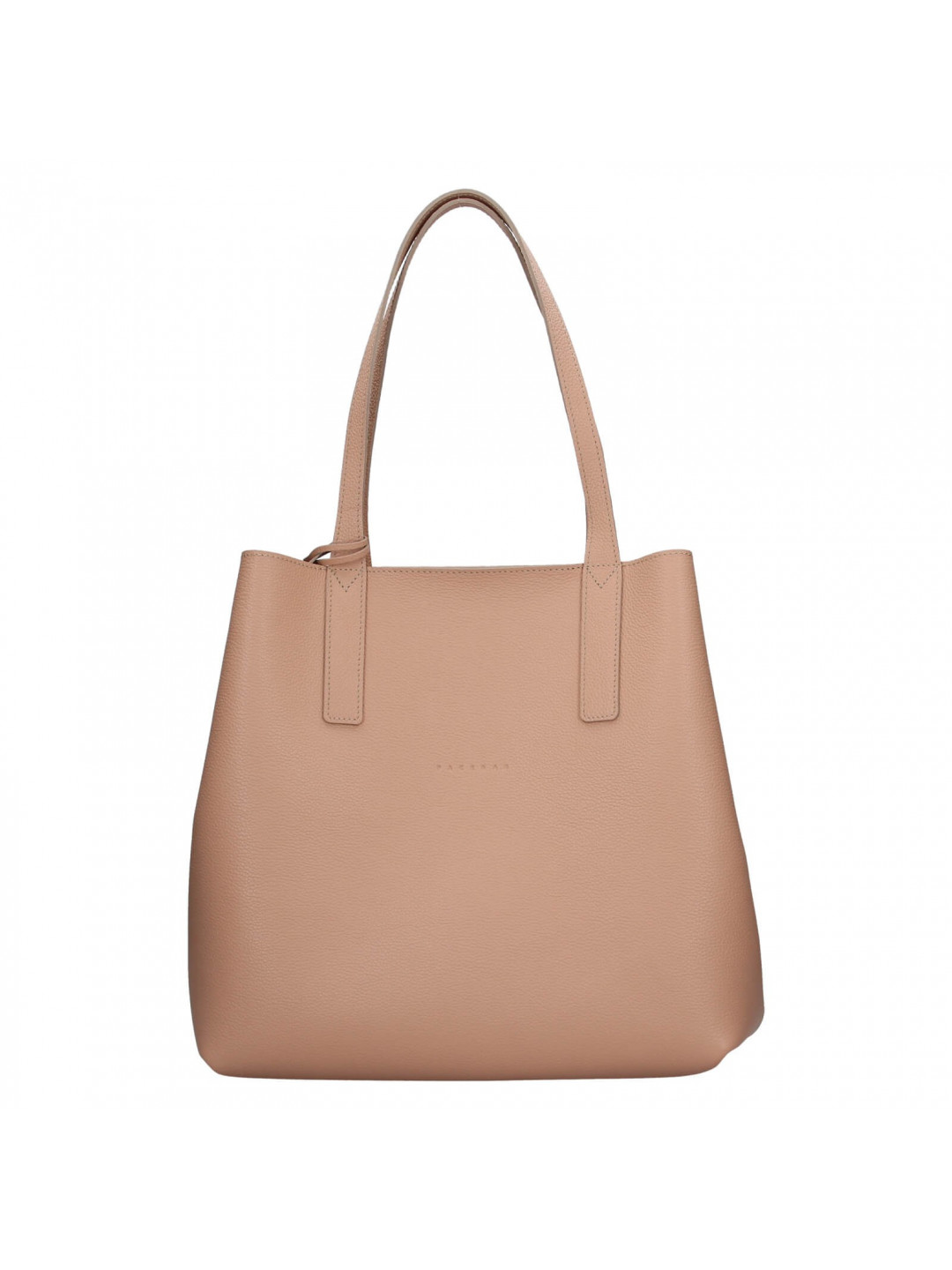 Dámská kožená oboustranná 3v1 kabelka Facebag Polly – nude